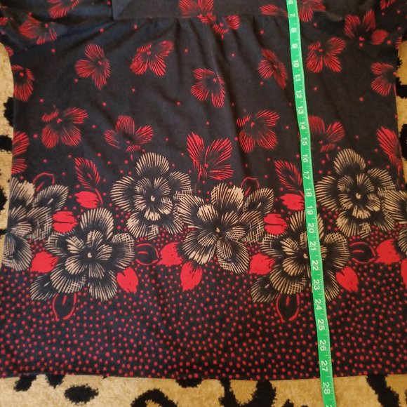 Vintage Loose Fit Floral Top, Large - Picture 13 of 14
